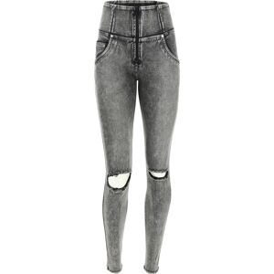 Freddy Jeans push up WR.UP® vita alta superskinny denim navetta marble e strappi Jeans Slavato-Cuciture Grigie Donna Xxs