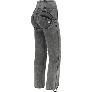 Freddy Jeans push up WR.UP® wide bottom in denim navetta con strappi Jeans Slavato-Cuciture Grigie Donna Large