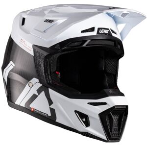 LEATT - Casco Kit Moto 9.5 Carbon / Bianco 2026 Bianco S