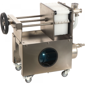 Grifo Professional Inox 10 - Filtro a cartoni per vino carrellato - Pompa in INOX