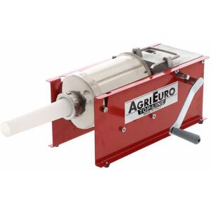 AgriEuro Premium Insaccatrice manuale da tavolo ROSSA Premium Line - Doppia velocità - Capacità 3 Kg