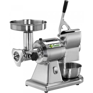 Fimar TC12T - Tritacarne elettrico - Con grattugia integrata - Gruppo macinazione in Inox - 230V