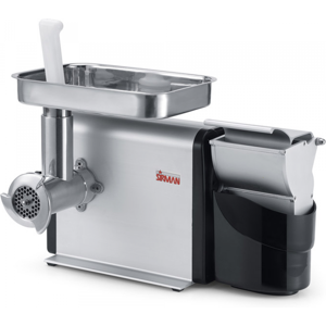 Sirman TCG 12 M.I. Denver - Tritacarne Elettrico - Grattugia integrata - Bocca in Inox