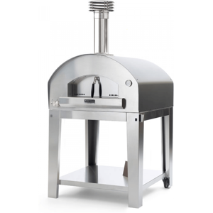 Fontana Forni Fontana MARINARA INOX - Forno a gas da esterno con carrello 80x80