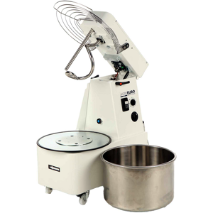 AgriEuro TOP-LINE Impastatrice a spirale sollevabile Mixer 5000 H2O Deluxe - Da 40 Kg trifase 2 velocità ad alta idratazione