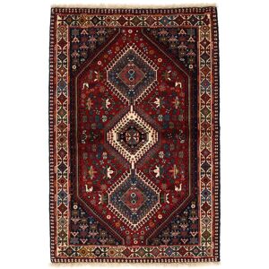 Annodato a mano. Provenienza: Persia Yalameh Tappeto 104x157