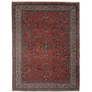 Annodato a mano. Provenienza: Persia / Iran Tappeto Orientale Saruk Tappeto 302X397 Nero/Rosso Scuro Grandi (Lana, Persia/Iran)