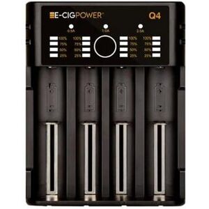 E-Cig Power Q4 Charger Caricabatterie - 4 Slot