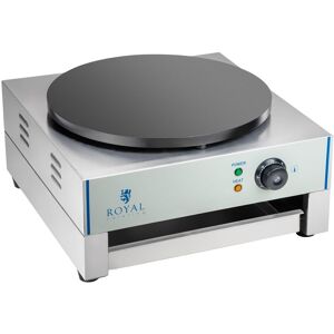 Royal Catering Crepiera professionale - 40 cm - 1 x 3000 Watt - 2.0 RCEC-3000-E