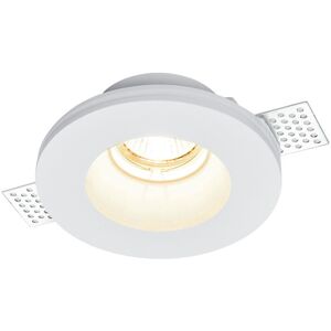 LEDDIRETTO Portafaretto GU10 e MR16 in Gesso Pitturabile Tondo Ø130x45mm