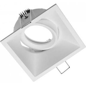 LEDDIRETTO Portafaretto GU10 e MR16 Orientabile Quadrato Foro 80x80mm