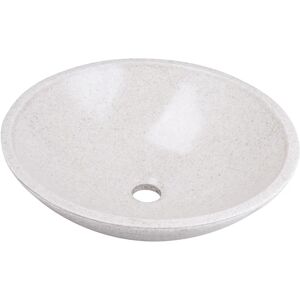 Tecnomat LAVABO DAPPOGGIO BIKA IN POLIRESINA SABBIA OPACO TONDO 42,3x13,5 cm (ØxH)