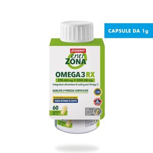 EnerZona Omega 3 RX Integratore di EPA e DHA, 60 Capsule x 1g