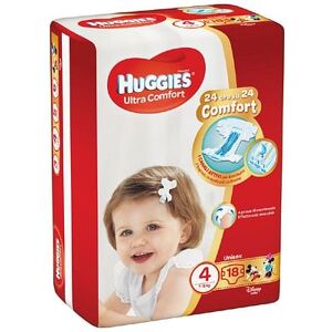 Kimberly Clark Italia Pannolino Huggies Ultra Comfort Base 4 18 Pezzi