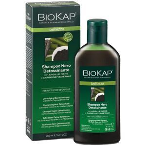 BIOS LINE SpA Biokap Shampoo Nero Detossinante 200ml - Purifica e Rivitalizza il Cuoio Capelluto