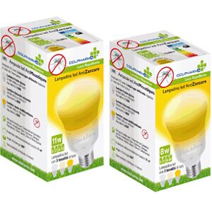 Colpharma Srl Lampadina LED Antizanzara 11 Watt, Colpharma, Lampadina LED con Protezione Antizanzare, 1 Pezzo, Luce Gialla Repellente