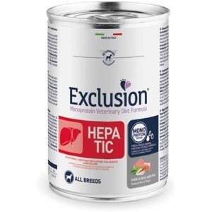 DORADO Srl EXCLUSION CANE DIET HEPATIC ALL BREEDS ADULT MAIALE RISO PISELLI 400GR (lattina)