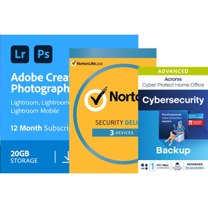 Adobe Photography Plan (Photoshop CC + Lightroom CC) 1 Utente 1 anno 1 TB cloudstorage