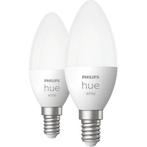 Philips Set da 2 lampadine LED, E14 oliva, opaco, luce calda, 5.5W= 806 LM (equiv 85 W), 150° dimmerabile,