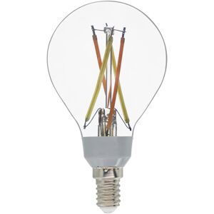 LEXMAN Lampadina LED, E14 goccia, trasparente, cct, 4W= 806LM (equiv 40 W), 330° dimmerabile,