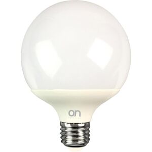 On Lampadina LED, E27 globo, opaco, luce fredda, 18W= 1530LM (equiv 100 W), 270°,