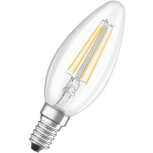 Osram Set da 2 lampadine LED, E14 oliva, trasparente, luce calda, 4W= 470LM (equiv 40 W), 300°,