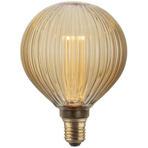 LEXMAN Lampadina LED, E27 globo, metallo oro, luce calda, 4W= 200LM (equiv 20 W), 330°,