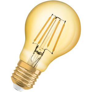 Osram Lampadina LED filamento, E27 goccia, metallo oro, luce calda, 6.5W= 725LM (equiv 50 W), 300°,
