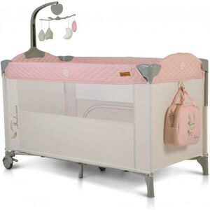 MONI Cangaroo Lettino da Campeggio e Viaggio Fianco Letto Pieghevole Indiana Pink