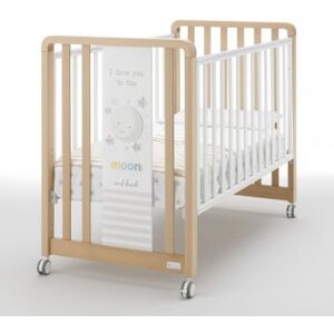 Azzurra Design Lettino Trasformabile Glam Uno X 9 Bianco Naturale Con Piumone MOON