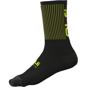 ALE' Calzini invernali 18 cm PRIMALOFT FENCE nero giallo fluo 2023
