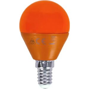 Lampadina Led E14 G45 a sfera 4W Arancione Aigostar