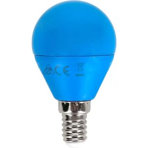 Lampadina Led E14 G45 a sfera 4W Blu Aigostar