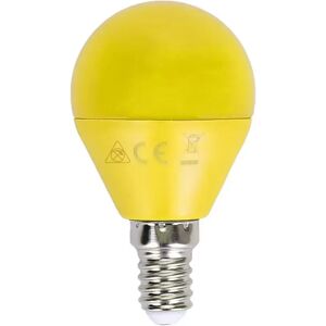 Lampadina Led E14 G45 a sfera 4W Gialla Aigostar