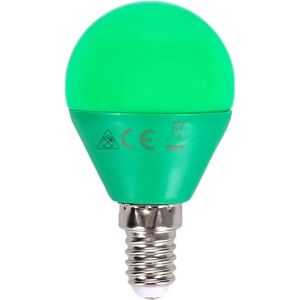 Lampadina Led E14 G45 a sfera 4W Verde Aigostar