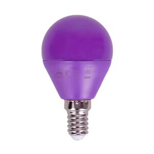 Lampadina Led E14 G45 a sfera 4W Viola Aigostar