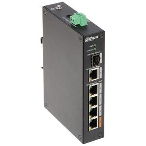 Dahua Pfs3106-4et-60-V2 Switch Di Rete Industriale 3 Porte Poe + 1 Porta Hi-Poe + 1 Porta Sfp + 1 Porta Uplink Base-T 1000mbps Guida Din