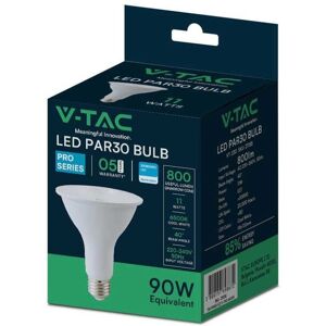 V-Tac Pro Vt-230 Lampadina Led Chip Samsung Smd 11w E27 Par30 Bianco Freddo 6400k - Sku 21155