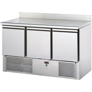 Tecnodom Saladette 3 Porte Piano Inox e Alzatina