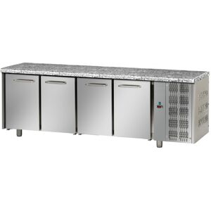 Tecnodom Tavolo Refrigerato Positivo 4 Porte GN 1/1 Piano in Granito