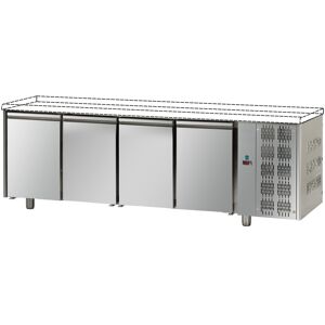 Tecnodom Tavolo Refrigerato Pasticceria 4 Porte Prof. 80 Senza Piano di Lavoro