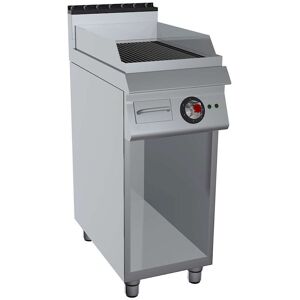 GC Cooking FryTop Professionale Elettrico Piastra Rigata Profondità 70