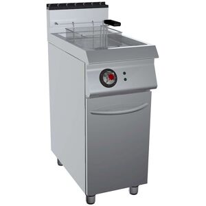 GC Cooking Friggitrice Professionale a Gas su Mobile Vasca a Y Capacità 13 l Profondità 70