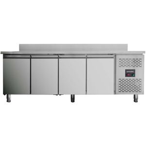 Vaiotec Tavolo Refrigerato ECO LINE 10010 4 Porte con Alzatina Temp. -2 +8°C