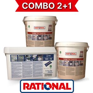 Rational Combo Pastiglie Detergente Rossi e Blu per SelfCookingCenter® e CombiMaster® Plus Combo Risparmio composto da 2 Rossi e 1 Blu