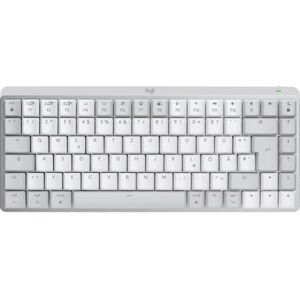 Logitech MX Mini Mechanical for Mac tastiera Bluetooth QWERTZ Tedesco Grigio, Bianco (920-010794)