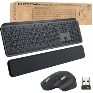 Logitech MX Keys combo for Business Gen 2 tastiera Mouse incluso RF senza fili + Bluetooth QWERTY US International (920-010933)