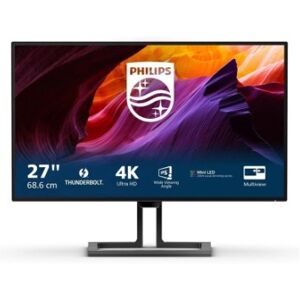 MONITOR PHILIPS Mini LED 27"Wide 27B1U7903/00 IPS 3840x2160 4ms 1400cd/mq 2x3W MM Reg.H PIVOT 2HDMI DP x Thunderbolt 4 Docking