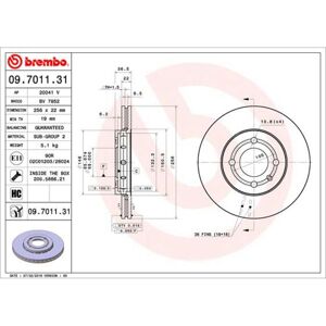 Brembo Disco freno 9701131 anteriore, ventilato, altamente carbonizzato, 1 Pezzo