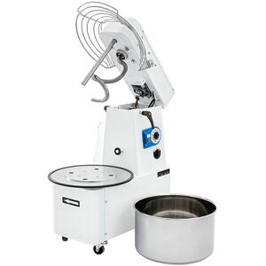 Impastatrice a spirale a 2 velocità con testa sollevabile / vasca estraibile e motore trifase capacità 22 lt